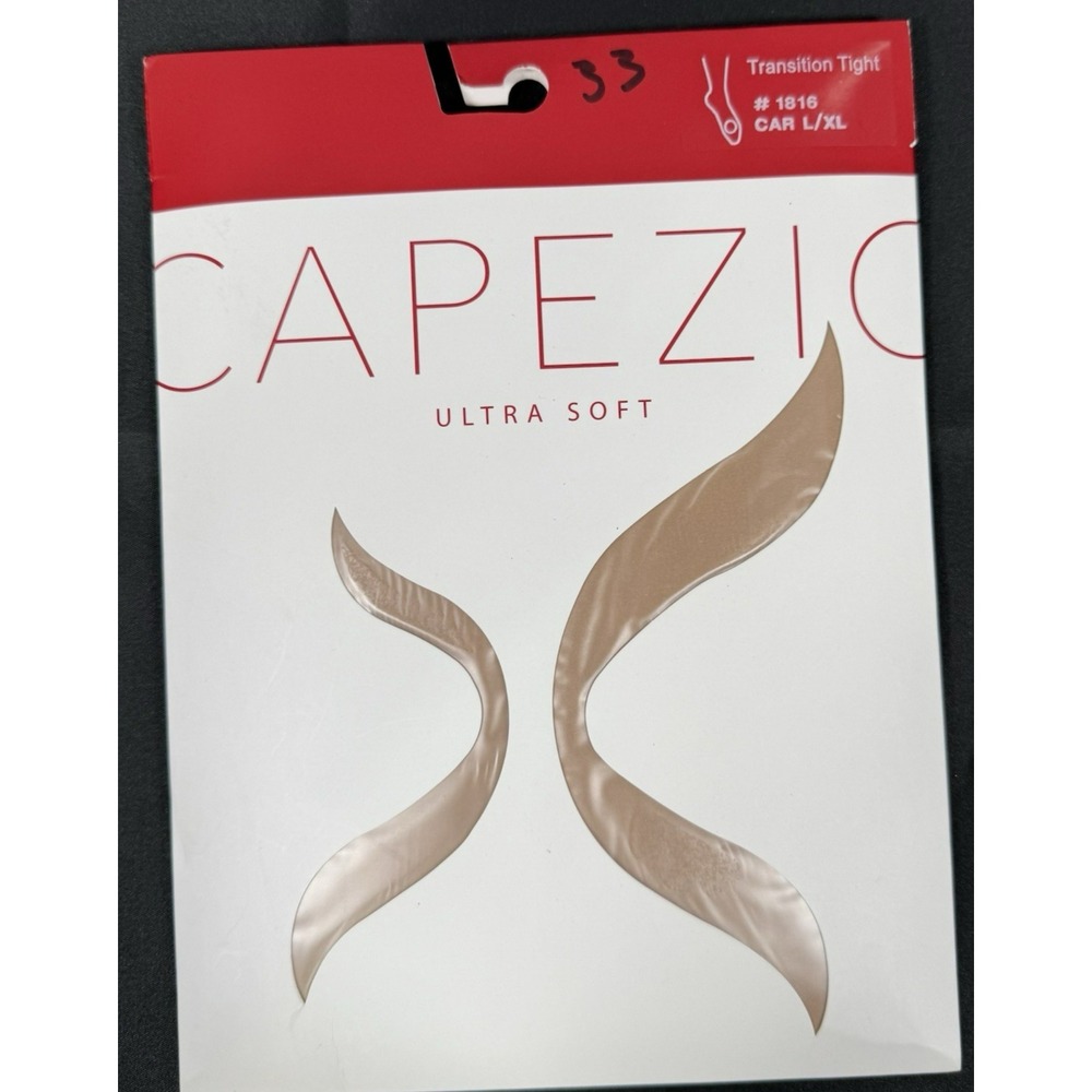 Capezio 1816 Transition Tights Womens L/XL Caramel Ultra Soft Matte - MQ